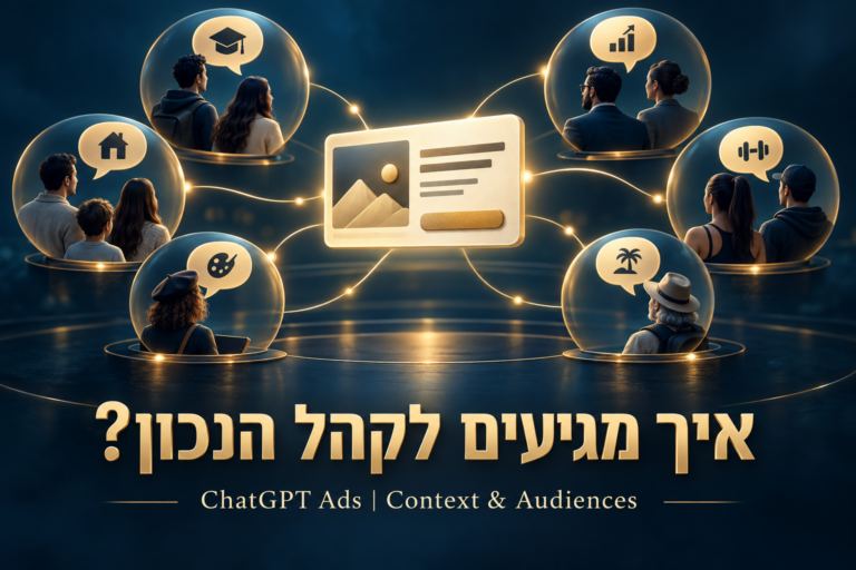 בניית מודעות וקהלי יעד רלוונטיים ב־ChatGPT Ads